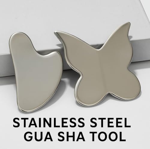 Image of Heart Shape and Butterfly Shape gua sha massage tools for face (shape-19)