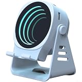 Floweringbeter Altoparlante 5.3 con vivace display a LED RGB e supporto per telefono a doppio scopo per streaming, chiamate e condivisione di contenuti (blu)