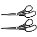 CCR Scissors 8 Inch Soft Comfort-Grip Handles Sharp Titanium Blades, 2-Pack