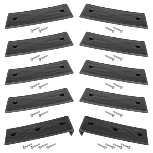 Keycci Boat Trailer Bunk Slides Pads, 3 x 10 Boat Trailer Glide Bunk Enders for Boat Trailer Loadings and Launches Boat Trailer, 10 Pads Black