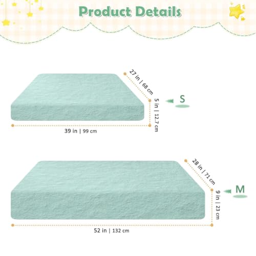 Drap de lit imperméable enfant vert anti-fuite fille - 4