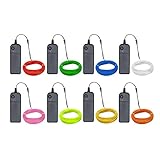 Zitrades EL Wire Kit 9ft, Portable Neon Lights for Parties, Halloween, Blacklight Run, DIY Decoration (8 Pack, Each of 9ft, Red, Green, Pink, Lemon Green, Blue, White, Yellow, Orange)