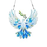 Dove Peace Ornaments Colorful Window Hanging Decorations Home Wall Decor for Indoor Outdoor