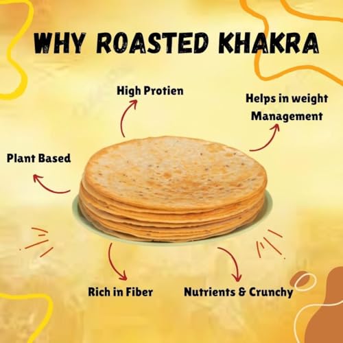 JAWAI ROASTED WHOLE WHEAT METHI KHAKHRA COMBO KHAKRA- High Protein Healthy Snack, Diet-Friendly, Tea Time Snacks, Vacuum Packed Indian Snacks Pack of 4-200 Grams Each