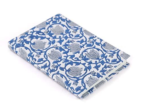 Image of Ravaiyaa - Attitude is everything Hand Block Printed Fabric Journal Handbound Notebook Gifts for Writers Recycled Paper Notebook Diary
