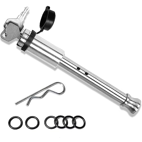 CROSSHIP Heavy Duty Stainless Steel Trailer Hitch Lock, 5/8