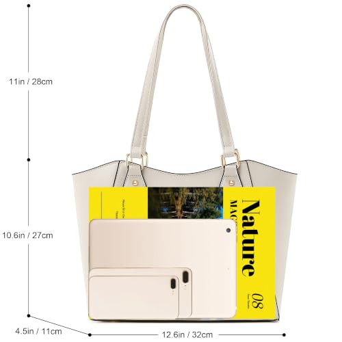 Image of CHICAROUSAL Tote Handbags Purses for Women PU Leather Womens Shoulder Bag | Large Tote Bag for Women, Shoulder Purse, Vegan Leather Purses for Women, Women's Handbags
