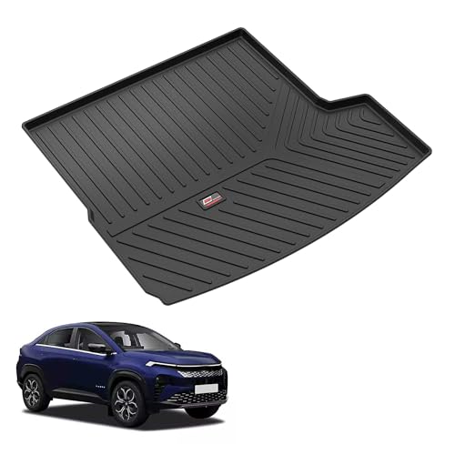 Image of GFX Car Trunk Boot Mat Black | Premium Non-Slip Dicky Mat Compatible with TATA Curvv EV (Model - 2024) Onwards | Full Coverage, Anti-Tear, All-Weather, Waterproof & Durable for Long-Lasting Protection
