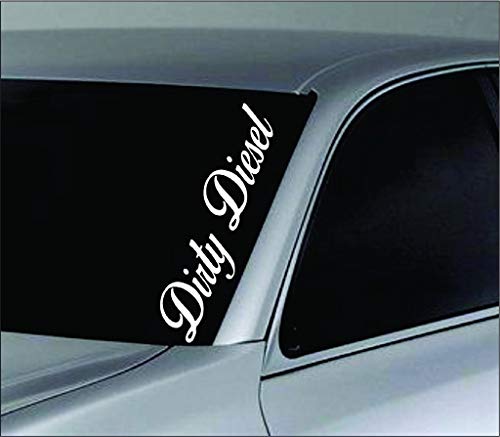 Dabbledown Decals Large Dirty Diesel Version 501 Car Truck Window Windshield Lettering Decal Sticker Decals Stickers JDM Drift Dub Vw Lowered JDM Fresh Detailed Stance Fitment 4x4