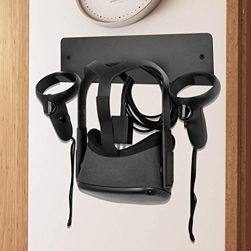 Cnbeyoung Aluminum Alloy Metal Vr Headset And Controllers Wall Mount Storage Stand Hook Compatible With Quest 2 Pro Quest 3 Apple Vision Pro Valve Index Psvr 2 Pico 4, Htc Vive, Hp Reverb G2(Black) #TOP3
