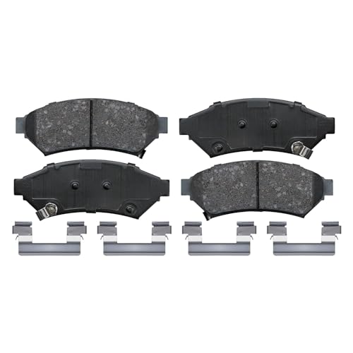 Image of Detroit Axle - Brake Pads for 2004 Pontiac Grand Prix Ceramic Brake Pads | w /Hardware Front and Rear Replacement