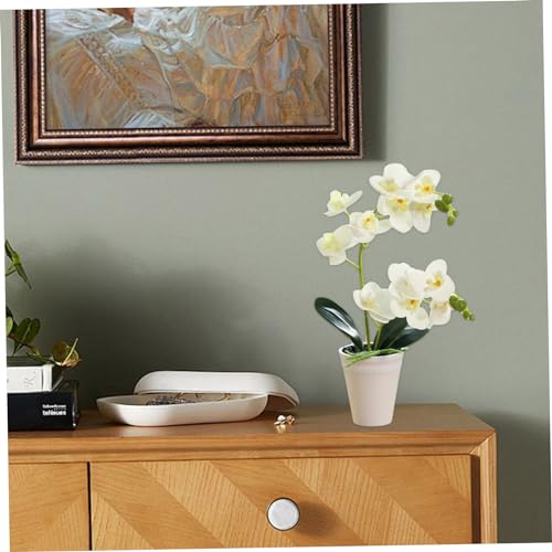 Fausse orchidée décorative blanche pour sublimer le bureau et la maison - 4