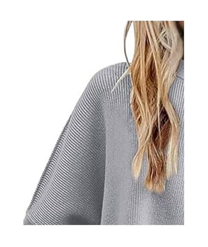 Image of SEMATOMALA Women's Oversized Plain Batwing Sweaters Fall Winter Crewneck Trendy Pullover Knit Jumper Tops