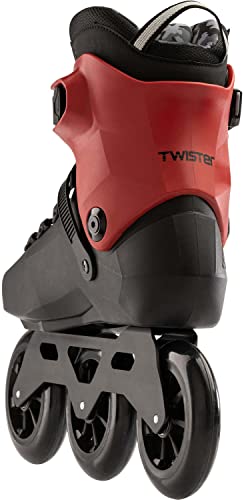 Image of Rollerblade Twister 110 Unisex Adult Fitness Inline Skate, Black /Red, Urban Performance Inline Skates
