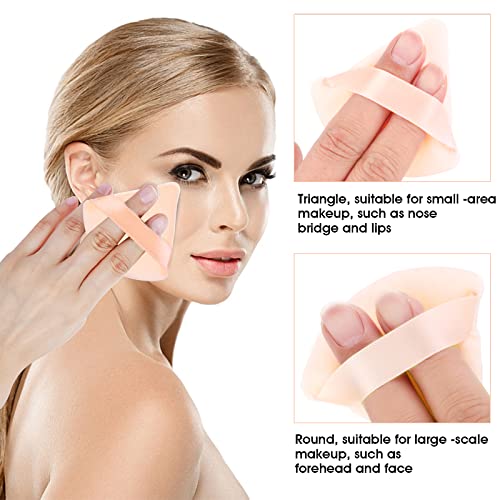 Sibba Powder Puff Face Makeup Loose Foundation Cosmetic Sponge Wet And Dry Pads Cotton Cushion Liquid Primer Setting Eye Piece Brushes Beauty Contour Press Blush Blender #TOP4