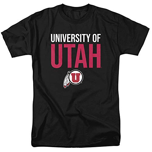 University of Utah Official Stacked Unisex Adult T-Shirt Stacked Medium