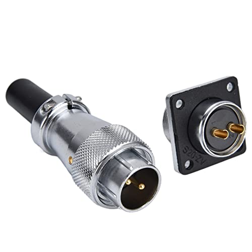 Conector de aviación macho y hembra de aleación de zinc con LED para equipo industrial miniatura 4
