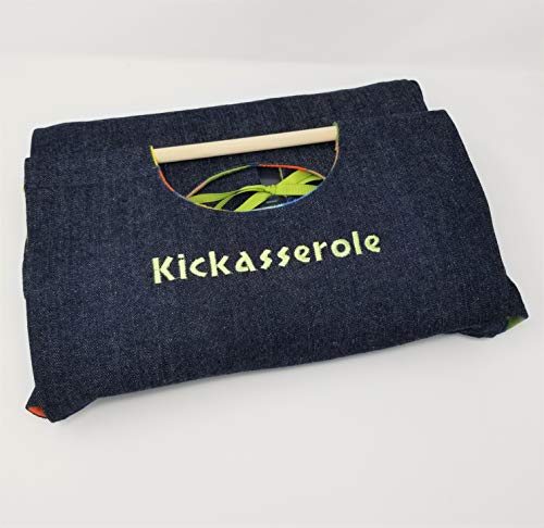 Washable"Kickasserole" Denim 9X13 Dish Tote - Handcrafted In Usa #TOP1