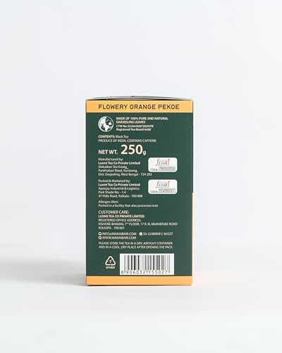Image of Makaibari Apoorva Green Valley Flowery Orange Pekoe Organic Darjeeling Whole Long Leaf Black Tea | 100% Pure & Natural Darjeeling Tea | Anti-Oxidants, Immunity Booster | 250g