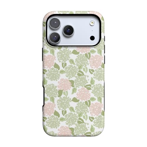 Coque iPhone 17 Pro MagSafe Brume d'hortensia au design de protection audacieux