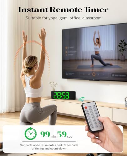 Image of Digital Wall Clock for Classroom, 13 inch Digital Clock Large Display