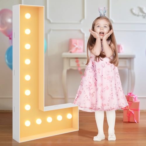 Lettre lumineuse de 1,2 m grand chapiteau L pour fete reussie
