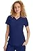Healing Hands Scrub Tops for Women Two Pocket Y-Neck Womens Scrub Top Purple Label 2167 Jane XXX-Large Navy