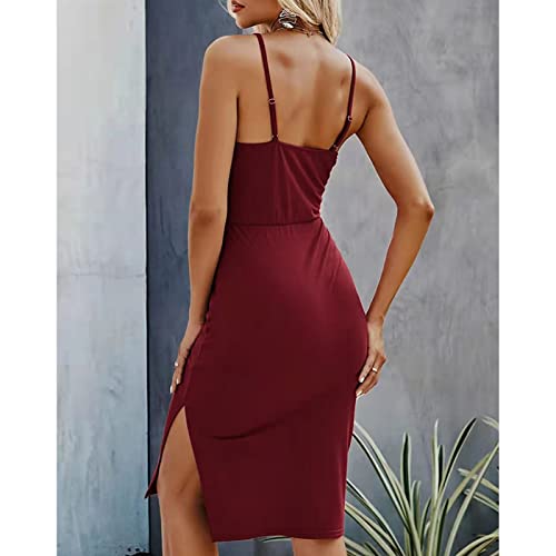 Vestido Feminino de Alças Finas Vestido de Verão Com Renda Busto Estiloso Cintura Vazada para o Dia