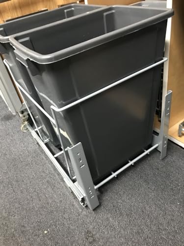 Contenedor Doble Extraíble para Gabinetes de 15" - Gris
