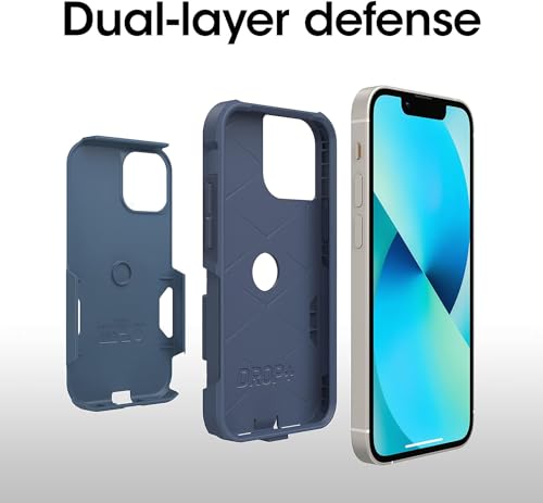 OtterBox iPhone 13 Mini & iPhone 12 Mini (Only) - Commuter Series Case - Rock Skip Way (Blue) - Slim & Tough - Pocket-Friendly - with Port Protection - Non-Retail Packaging by OtterBox - Used condition - Image 5
