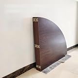 Estensore portatile da tavolo pieghevole in teak, 120 cm, rotondo, leggero e resistente, ricambio per riunioni, eventi e uso temporaneo, facile da riporre e configurare