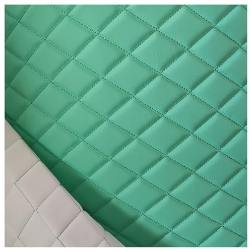 Tissu simili cuir pour chaussures et sac couture rouleau vert de 1.6x10m