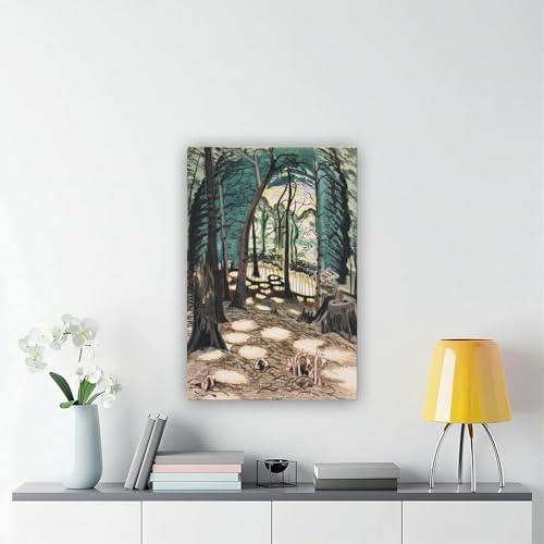 Impression sur toile The Bower Burchfield déco murale 20x30 cm - 6
