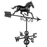 Galloping Horse Weathervane 1974K - Black Finish by Good Directions, 24'L x 15'H
