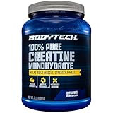 BodyTech 100 Pure Creatine Monohydrate Unflavored 5 GM/Serving Supports Muscle Strength Mass (32 Ounce Powder)