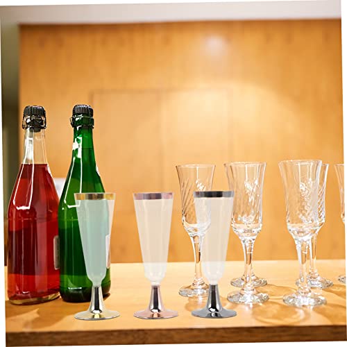 Gadpiparty 18 Pçs Descartáveis ​​Taças De Champanhe Para Celebração Bebidas Copos De Coquetel Martin