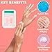 Patchology Rosé Fingers Renewing Hand Mask - Strawberry-Scented Moisturizing Gloves with Shea Butter for Dry & Cracked Hands, Repairing Hand Treatment for Baby Soft Skin, Self-Care Essential - 1 Pair