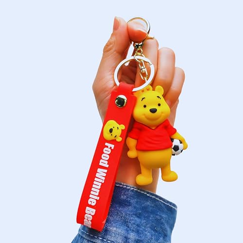 Image of Cute 3D Keychain | Keyring & Quirky Bag Charm | Hard Silicone, Unbreakable | Travel Essential | Kids Friendly | Strap & Bag Hook