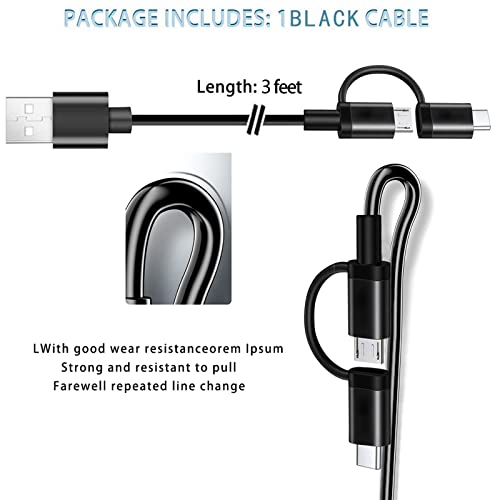 Usb Fast Wall Charger Charging Cable Cord Fit For Jitterbug Flip, Jitterbug Flip 2 3 4 Smart 2/3, Zte, Lg Flip Phone Sony Xperia, Alcatel Fierce 4 Go Flip 3/4,Oneplus,Tcl Flip & More Flip Phone Charge #TOP4