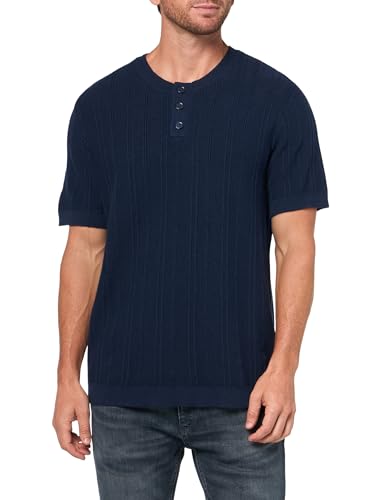 Lucky Brand Pull Henley Homme : Pull-Over Léger à Manches Courtes