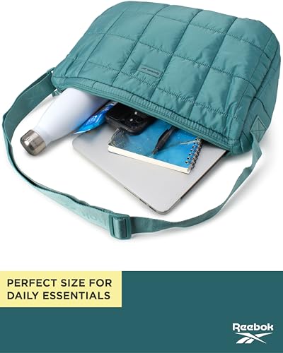 Image of Reebok Womens Crossbody Bag - Lightweight Stylish Nylon Quilted and Non-Quilted Everyday Crossbody Sling Bags for Women