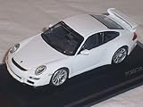 Größe ca 11 cm Defekt Porsche 911 997 Gt3 GT 3 RS Weiss 1/43 Yatming Modellauto Modell Auto
