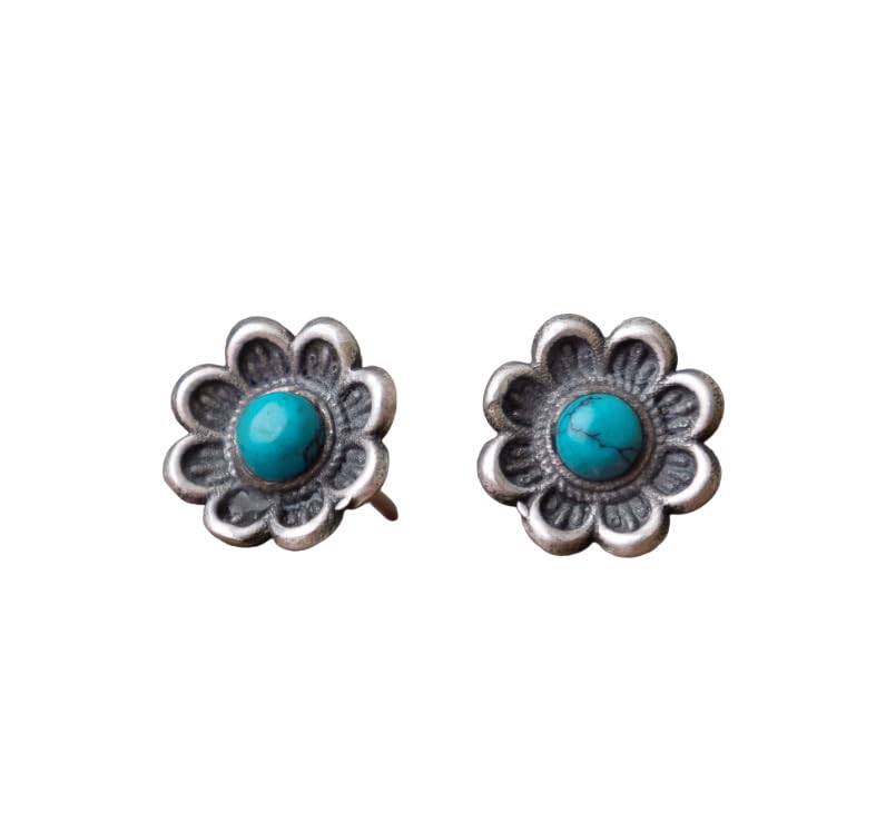 See full amazon price history chart for Shyle 925 Sterling Silver Stud Earrings, Moh Turquoise Flower Stud Earring, Well Stamped with 925, Indian Oxidized Silver Ear Studs, Gift for her Shyle 925 Sterling Silver Stud Earrings, Moh Turquoise Flower Stud Earring, Well Stamped with 925, Indian Oxidized Silver Ear Studs, Gift for her (B0CTMQ81Y3) Amazon Price History, Amazon Price Tracker