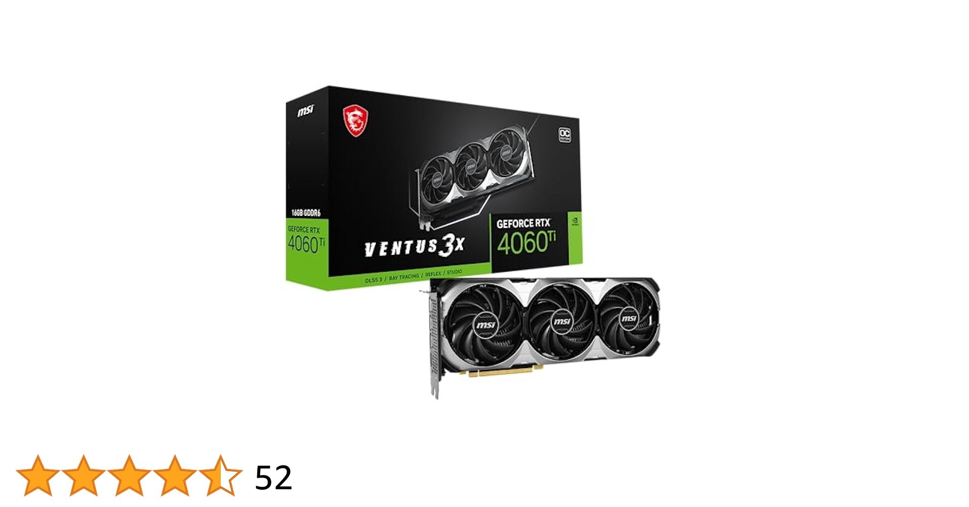 グラフィックボード・グラボ・ビデオカード MSI GeForce RTX 4060 Ti 16GB Amazon | MSI (エムシー) GeForce RTX 4060 Ti Gaming X 16G