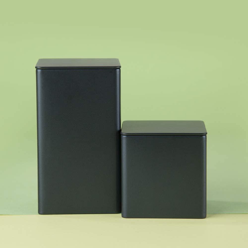Quadratische Blechdose Set – 65x65x70 Mm, 0,23 Mm Stark, In 7 Farben – Für Süßigkeiten, Tee, Geschenke