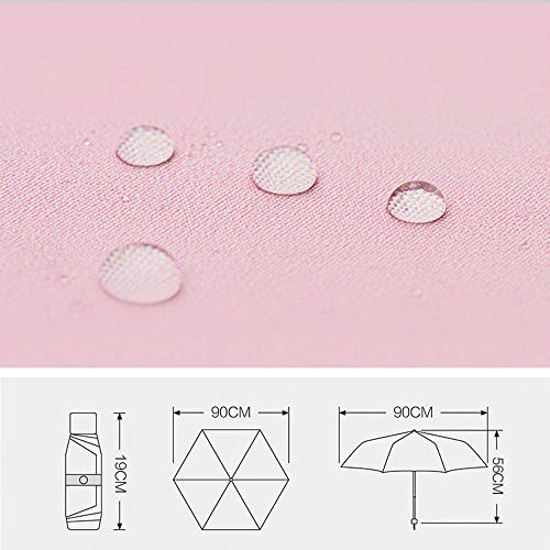 Cmjlbm Uv Protection Folding Mini Umbrella Cat Pattern Collapsible Ultraviolet-Proof Sun Umbrella (Pink, Cat) #TOP5