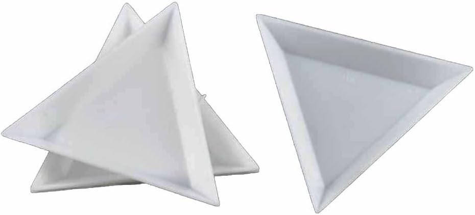 20 Bead Sorting Trays Triangle Plastic 3X3X3 Inch