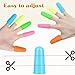 Guduling 25-Pack Hot Glue Finger Tip Protectors,Silicone Finger Protectors for Hot Glue,Heat-Resistant Hots Glues Fingers Protector in 3 Sizes for Hots Glues, Money Counting, Sewing