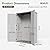 Aoxun Resin Shed 64 Cu.Ft Outdoor Waterproof Storage Cabinet Vertical Storage Shed with Floor Tall Outdoor Storage Cabinet for Lawnmowers, Generators, Garden Tools(White)