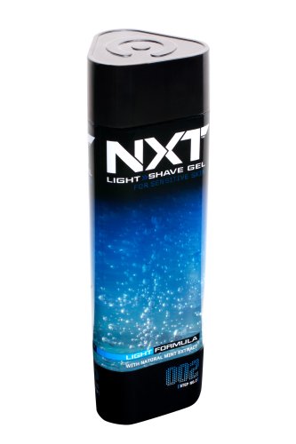 Nxt Light Shave Gel, 7.05-Ounce Bottle (Pack of 4): retailer-supplied image